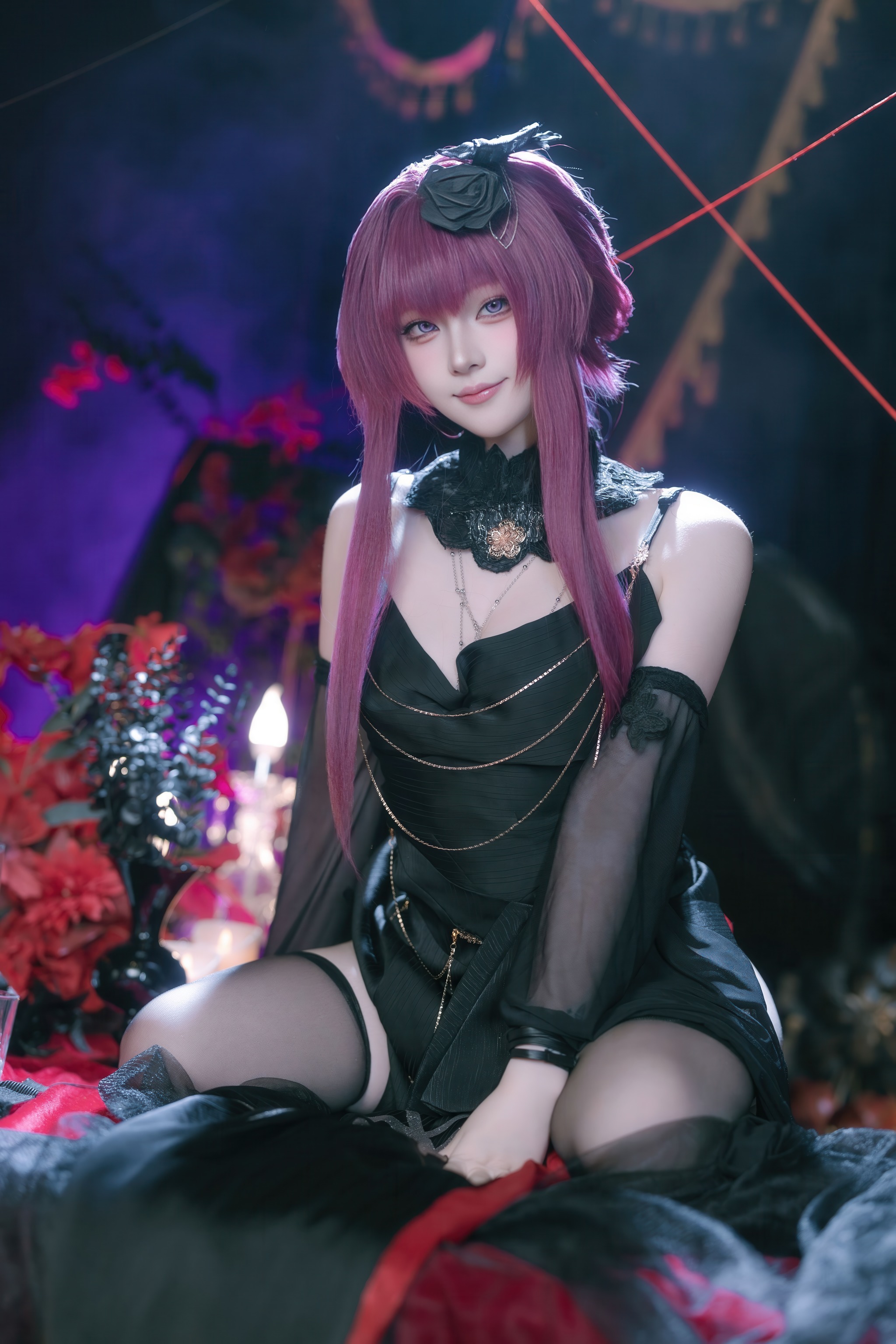 图片[1]-屿鱼 – NO.079 崩坏：星穹铁道 卡芙卡 缚月之夜[60P]-XikXak